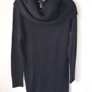 Womens Sweater Dress with Cowl Neck